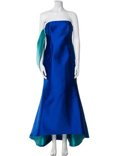 Pre-owned Sachin & Babi Strapless Long Dress W/ Tags In Blue