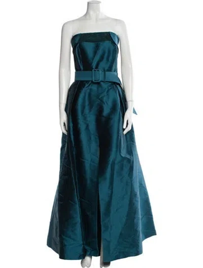 Pre-owned Sachin & Babi Strapless Long Dress W/ Tags In Blue