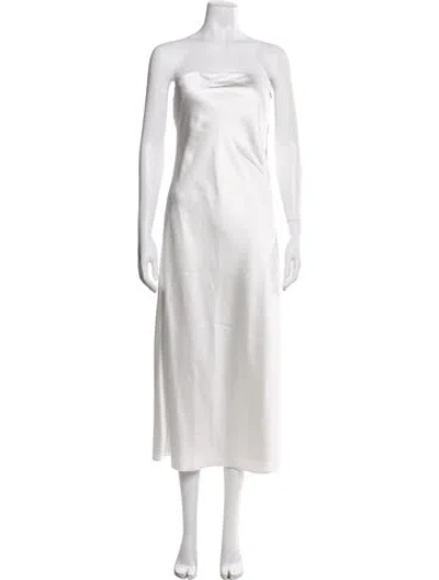 Pre-owned Sachin & Babi Strapless Midi Length Dress In Neutral