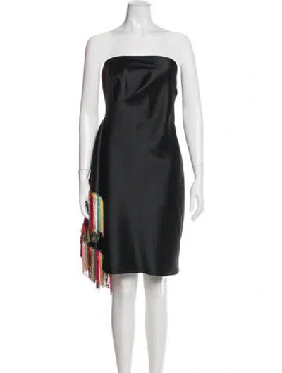 Pre-owned Sachin & Babi Strapless Mini Dress In Black