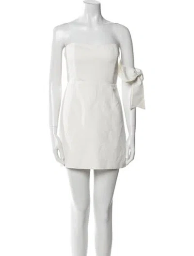 Pre-owned Sachin & Babi Strapless Mini Dress In White