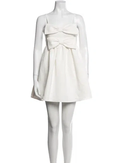 Pre-owned Sachin & Babi Strapless Mini Dress In White
