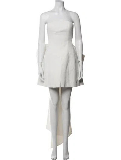 Pre-owned Sachin & Babi Strapless Mini Dress In White