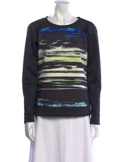 Pre-owned Sachin & Babi Striped Crew Neck Sweatshirt In Multi
