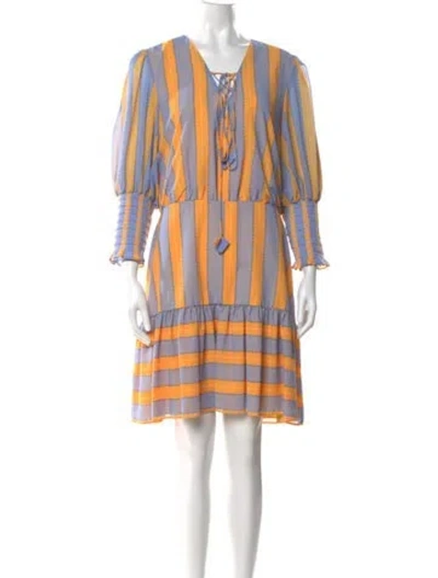 Pre-owned Sachin & Babi Striped Knee-length Dress In Multi