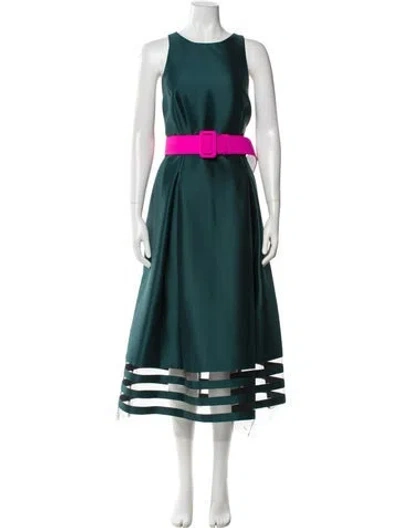 Pre-owned Sachin & Babi Striped Long Dress In Blue