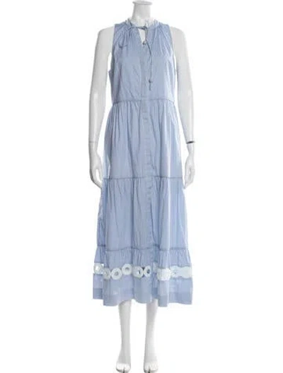 Pre-owned Sachin & Babi Striped Long Dress In Multi