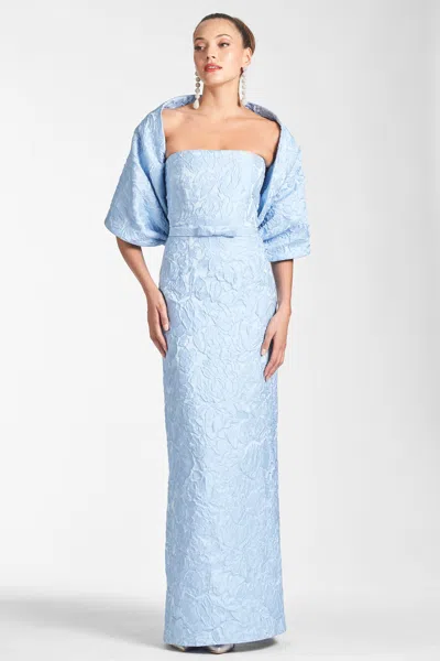 Sachin & Babi The Hug Ice Blue Jacquard Shawl