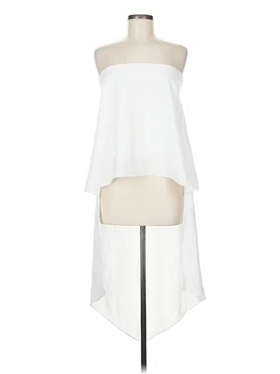 Pre-owned Sachin & Babi Tube Top White Strapless Neckline Tops