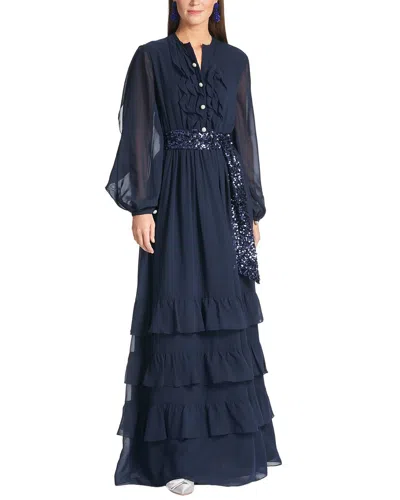 Sachin & Babi Venus Gown In Blue