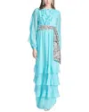 Sachin & Babi Venus Gown In Blue