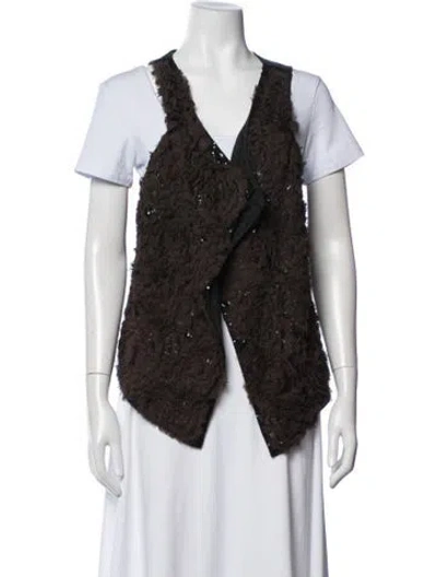 Pre-owned Sachin & Babi Vest In Brown