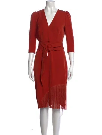 Pre-owned Sachin & Babi Vintage Knee-length Dress In Orange
