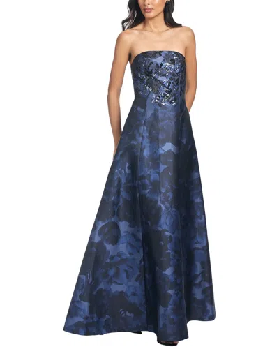 Sachin & Babi Vivien Gown In Blue