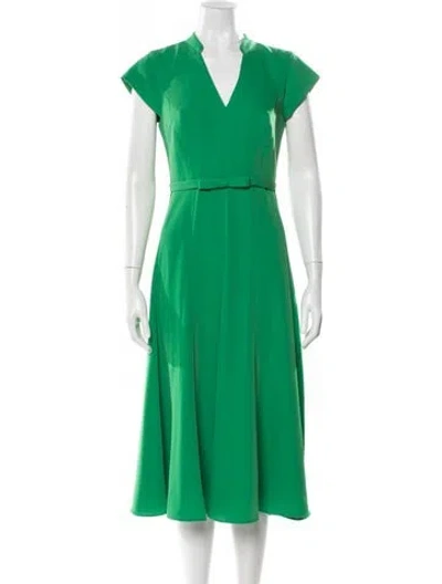 Pre-owned Sachin & Babi V-neck Knee-length Dress In Green