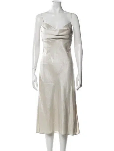 Pre-owned Sachin & Babi V-neck Long Dress In Blue