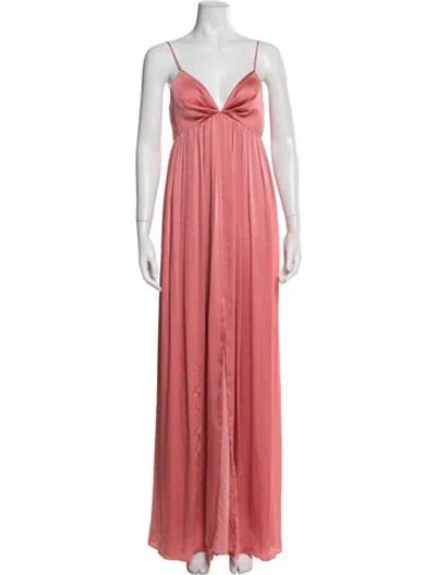 Pre-owned Sachin & Babi V-neck Long Dress In Pink