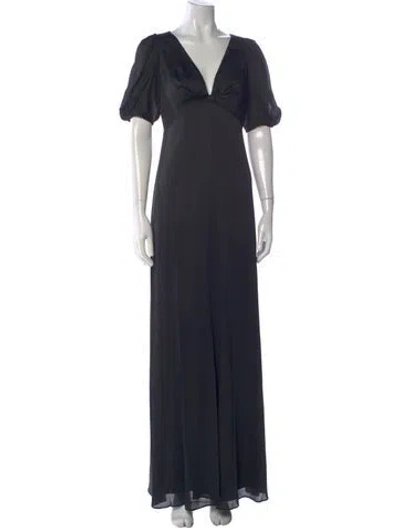 Pre-owned Sachin & Babi V-neck Long Dress W/ Tags In Blue