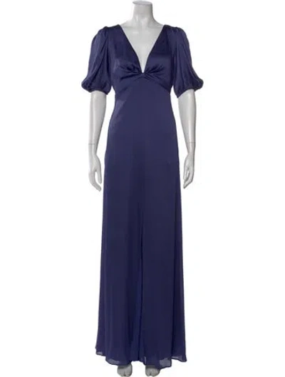 Pre-owned Sachin & Babi V-neck Long Dress W/ Tags In Blue