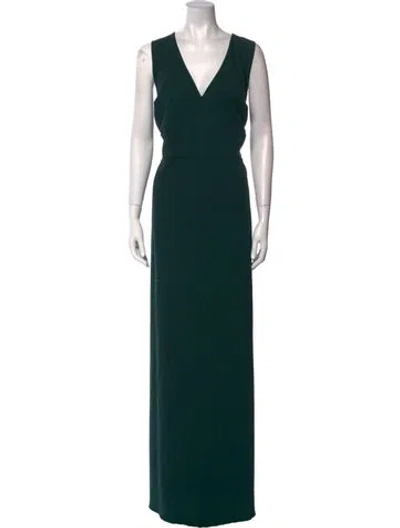 Pre-owned Sachin & Babi V-neck Long Dress W/ Tags In Green