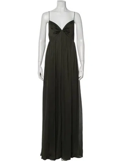 Pre-owned Sachin & Babi V-neck Long Dress W/ Tags In Green