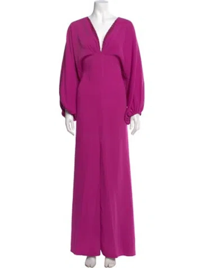 Pre-owned Sachin & Babi V-neck Long Dress W/ Tags In Pink