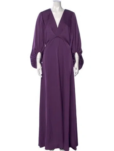 Pre-owned Sachin & Babi V-neck Long Dress W/ Tags In Purple