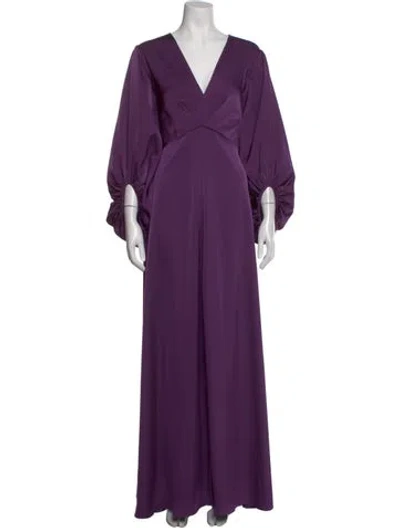 Pre-owned Sachin & Babi V-neck Long Dress W/ Tags In Purple