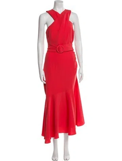 Pre-owned Sachin & Babi V-neck Long Dress W/ Tags In Red