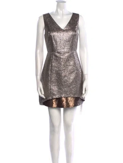 Pre-owned Sachin & Babi V-neck Mini Dress