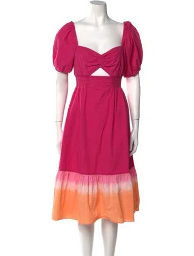 Pre-owned Sachin & Babi V-neck Mini Dress In Pink