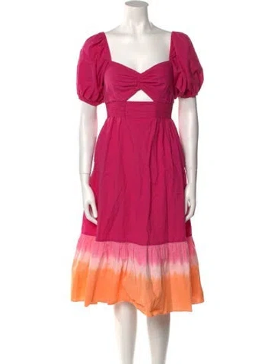 Pre-owned Sachin & Babi V-neck Mini Dress In Pink