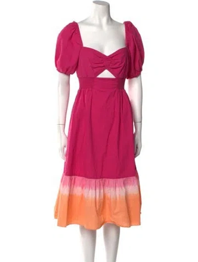 Pre-owned Sachin & Babi V-neck Mini Dress In Pink