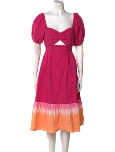 Pre-owned Sachin & Babi V-neck Mini Dress In Pink