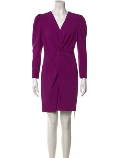 Pre-owned Sachin & Babi V-neck Mini Dress In Purple