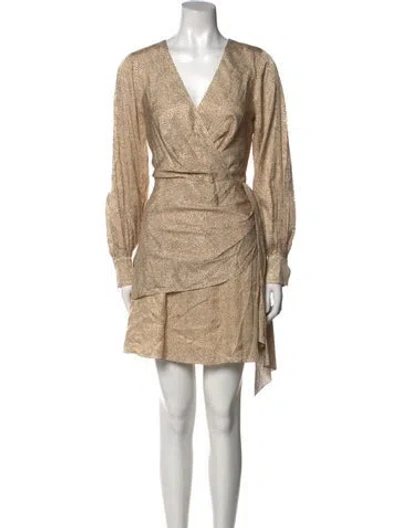 Pre-owned Sachin & Babi V-neck Mini Dress W/ Tags In Multi
