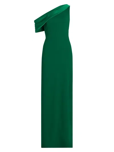 Sachin & Babi Women's Angelina One-shoulder Gown In Green