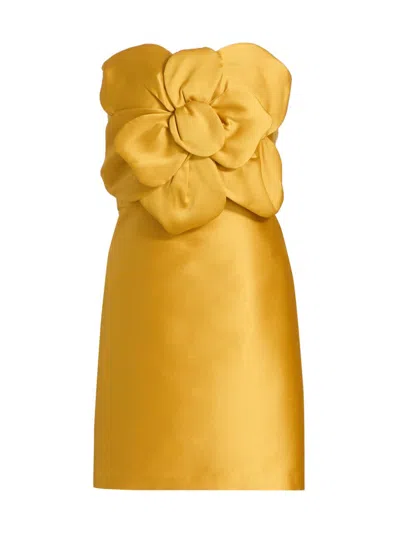 Sachin & Babi Women's Anora Sculptural Rosette Minidress In Orange