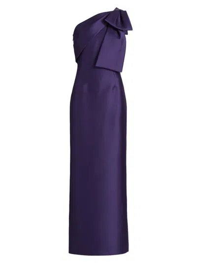 Sachin & Babi Women's Bonnie Bow Column Gown In Blue