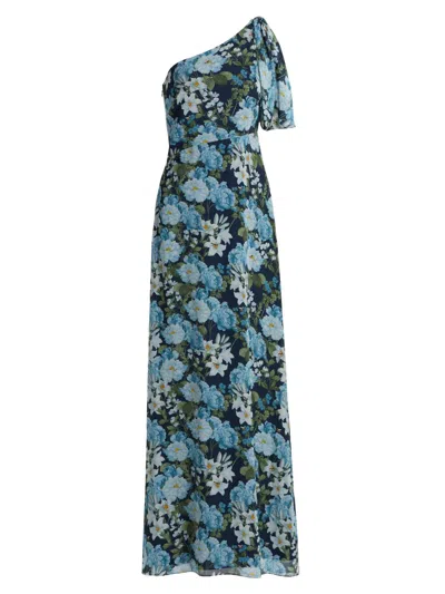 Sachin & Babi Women's Chelsea Floral One-shoulder Gown In Multi