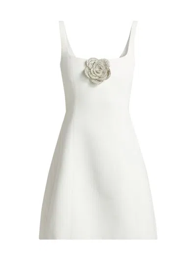 Sachin & Babi Women's Claire Flower Appliqué Minidress In White