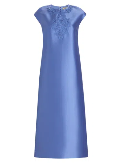 Sachin & Babi Women's Gwendolyn Stretch Mikado Shift Cocktail Dress In Blue