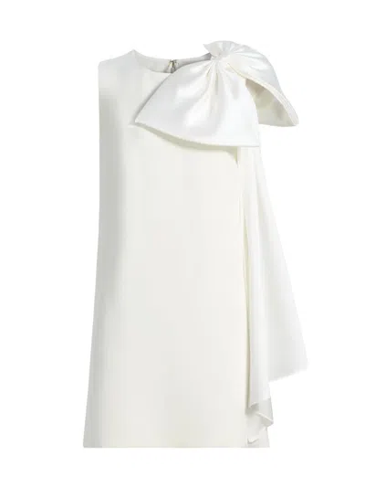 Sachin & Babi Women's Harmony Bow-accented Gazar Minidress In White