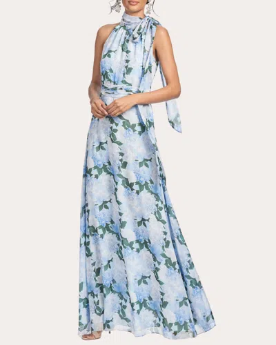 Sachin & Babi Women's Kayla High-neck Gown In Blue