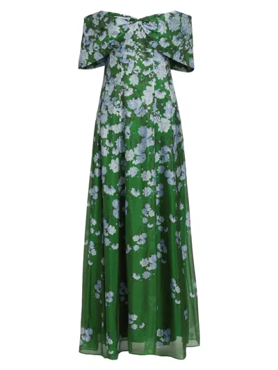 Sachin & Babi Women's Kennedy Floral Off-the Shoulder Gown
