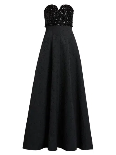 Sachin & Babi Lillian Gown In Black