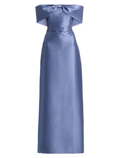 Sachin & Babi Michelle Off The Shoulder Mikado Gown In Multi