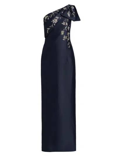 Sachin & Babi Women's Olivia One-shoulder Gown In Blue