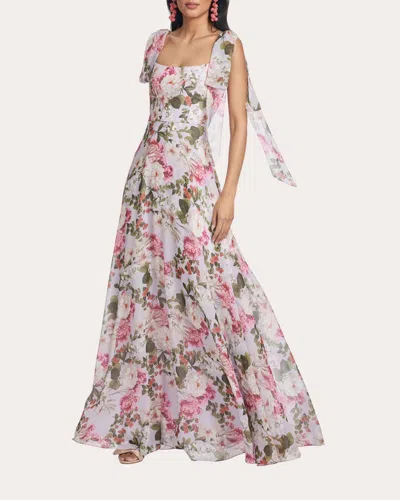 Sachin & Babi Women's Pearl Tie-sleeve Gown