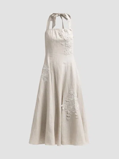 Sachin & Babi Women's Pippa Linen Blend Midi Dress In Neutral